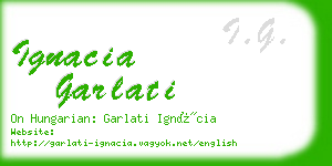 ignacia garlati business card